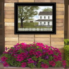 GREEN GREEN GRASS OF HOME 4 Black Framed Print Wall Art - Homeroots