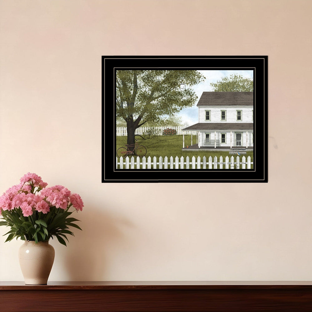GREEN GREEN GRASS OF HOME 4 Black Framed Print Wall Art - Homeroots