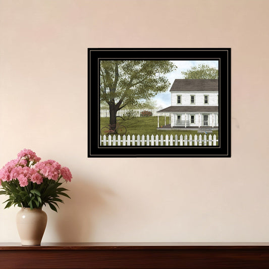 GREEN GREEN GRASS OF HOME 4 Black Framed Print Wall Art - Homeroots
