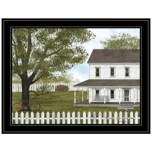Green Green Grass of Home 2 Black Framed Print Wall Art - Homeroots