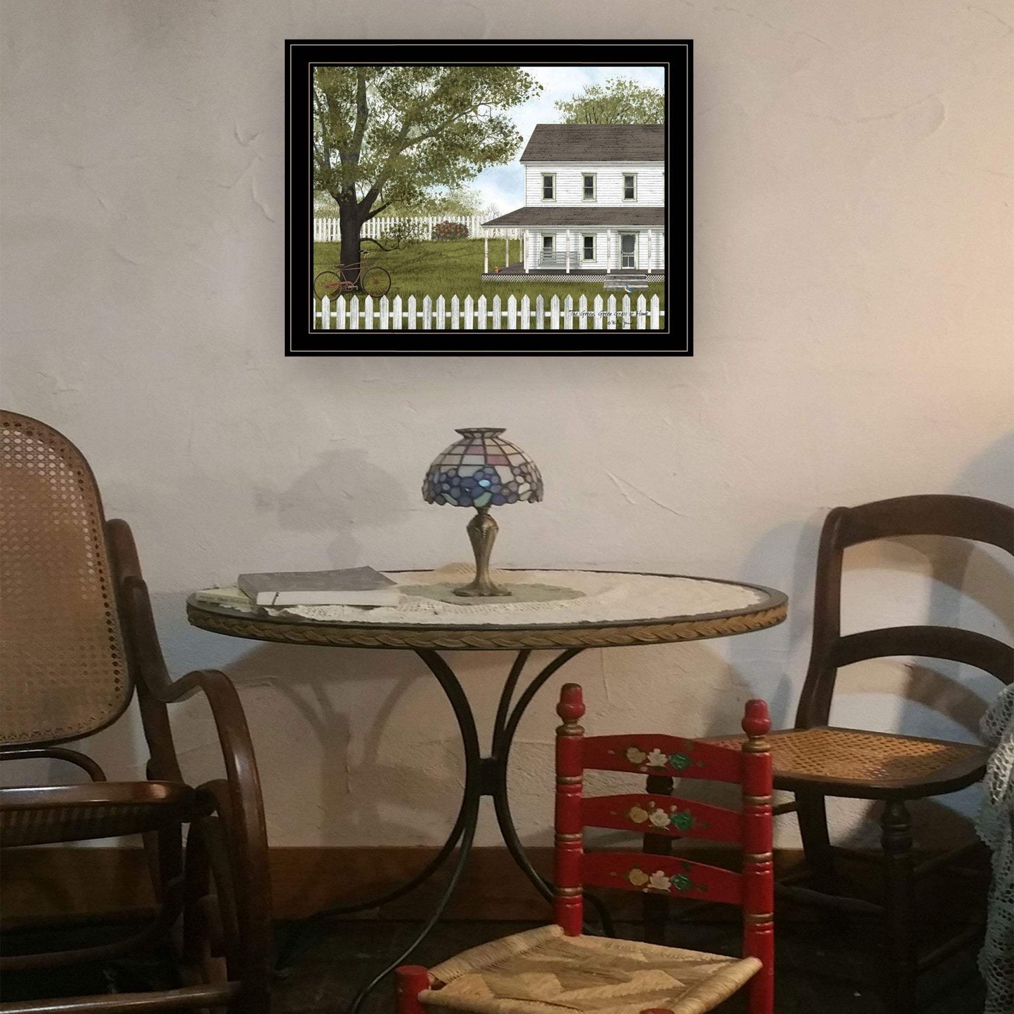 Green Green Grass of Home 2 Black Framed Print Wall Art - Homeroots - Flyclothing LLC