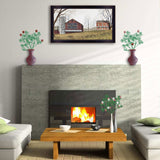 Mail Pouch Barn 6 Black Framed Print Wall Art - Homeroots