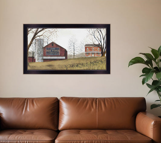 Mail Pouch Barn 6 Black Framed Print Wall Art - Homeroots