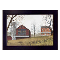 Mail Pouch Barn 1 Black Framed Print Wall Art - Homeroots