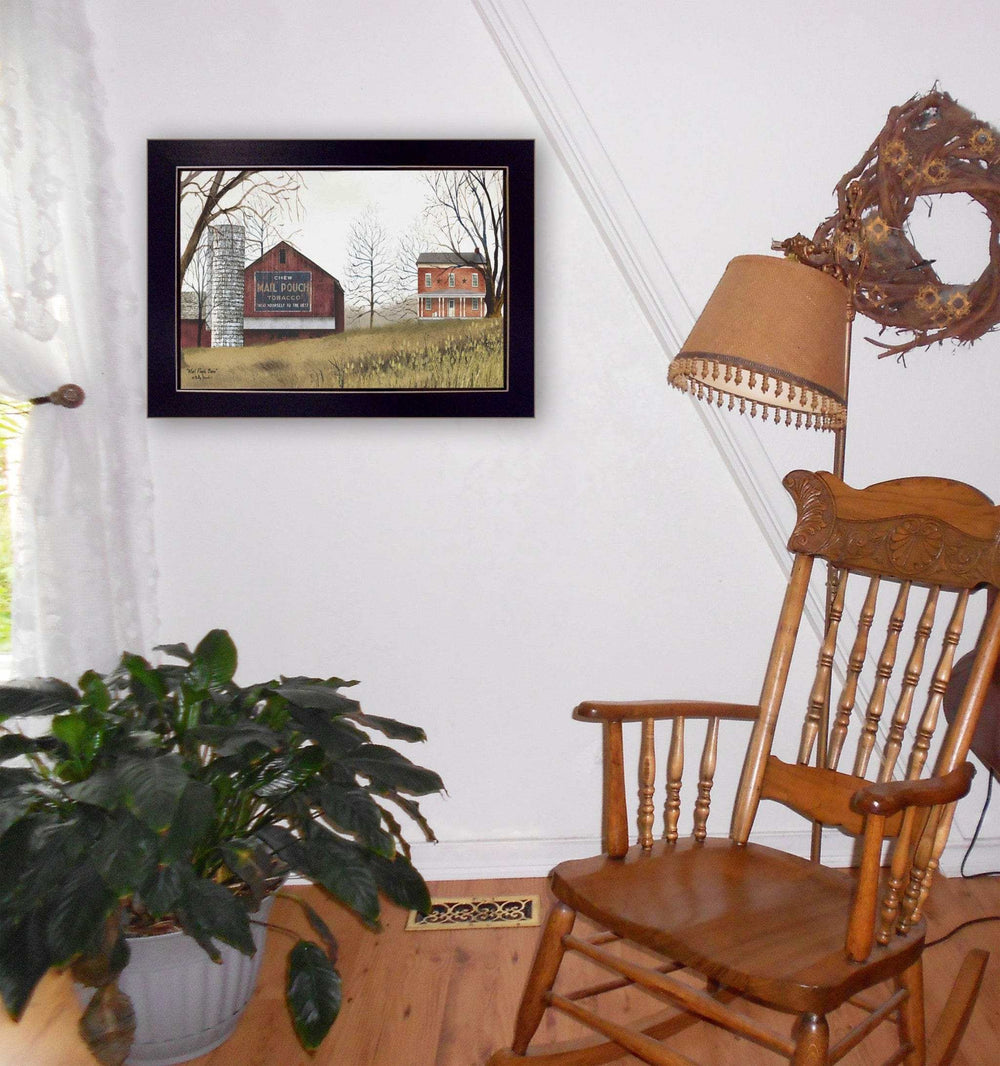 Mail Pouch Barn 1 Black Framed Print Wall Art - Homeroots - Flyclothing LLC