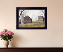 Mail Pouch Barn 1 Black Framed Print Wall Art - Homeroots