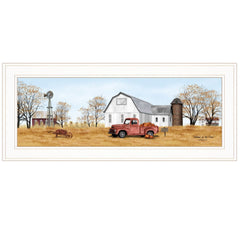 Autumn on Farm 1 White Framed Print Wall Art - Homeroots