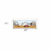 Autumn on Farm 1 White Framed Print Wall Art - Homeroots - Flyclothing LLC