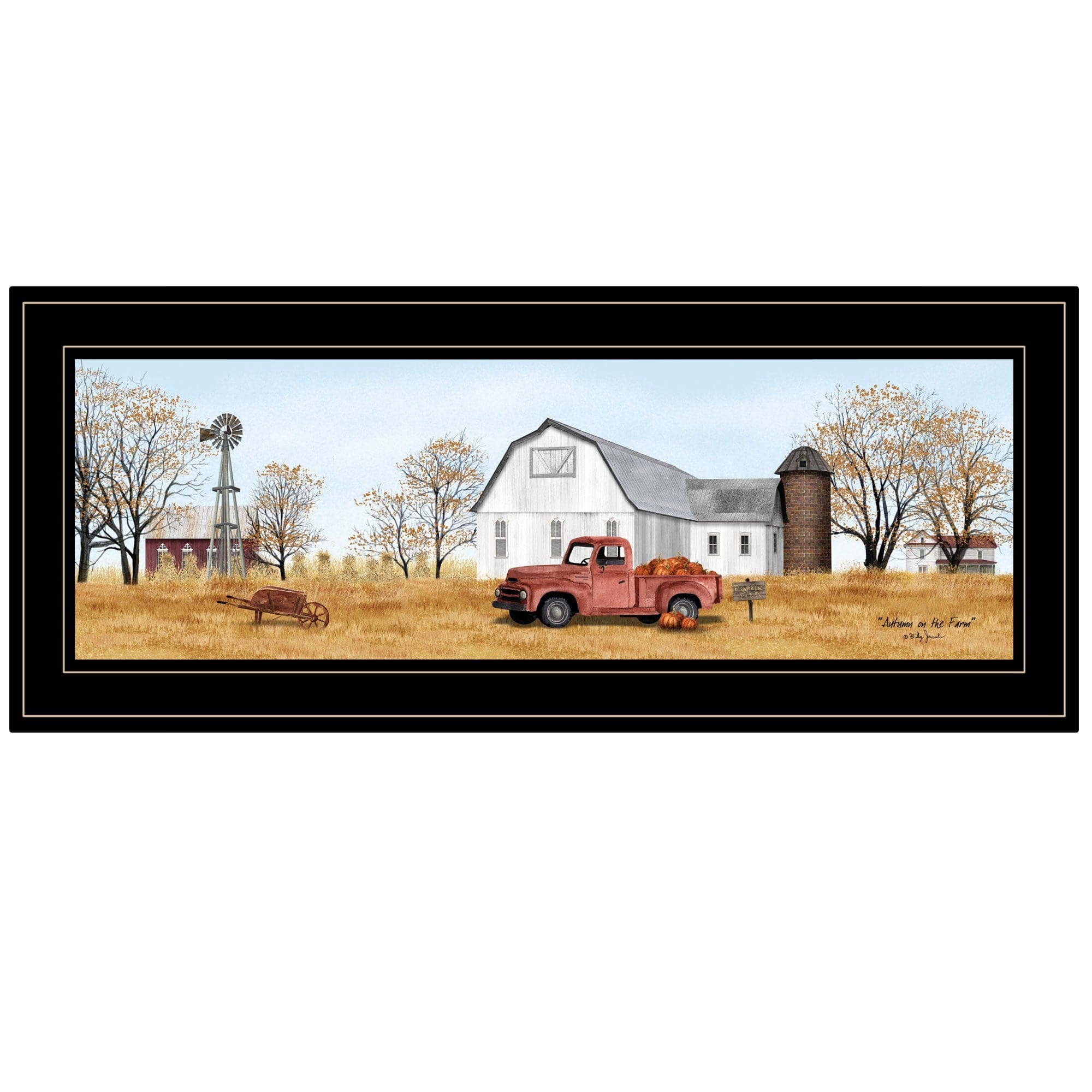 Autumn On Farm 2 Black Framed Print Wall Art - Homeroots