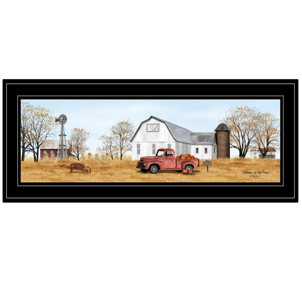 Autumn On Farm 2 Black Framed Print Wall Art - Homeroots - Flyclothing LLC