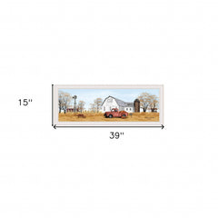 Autumn on Farm 3 White Framed Print Wall Art - Homeroots