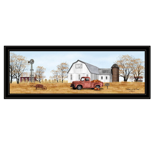Autumn on Farm 4 Black Framed Print Wall Art - Homeroots