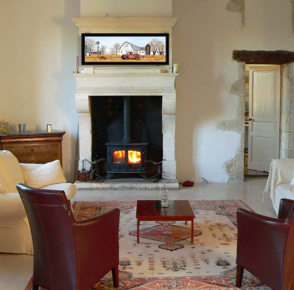 Autumn on Farm 4 Black Framed Print Wall Art - Homeroots - Flyclothing LLC