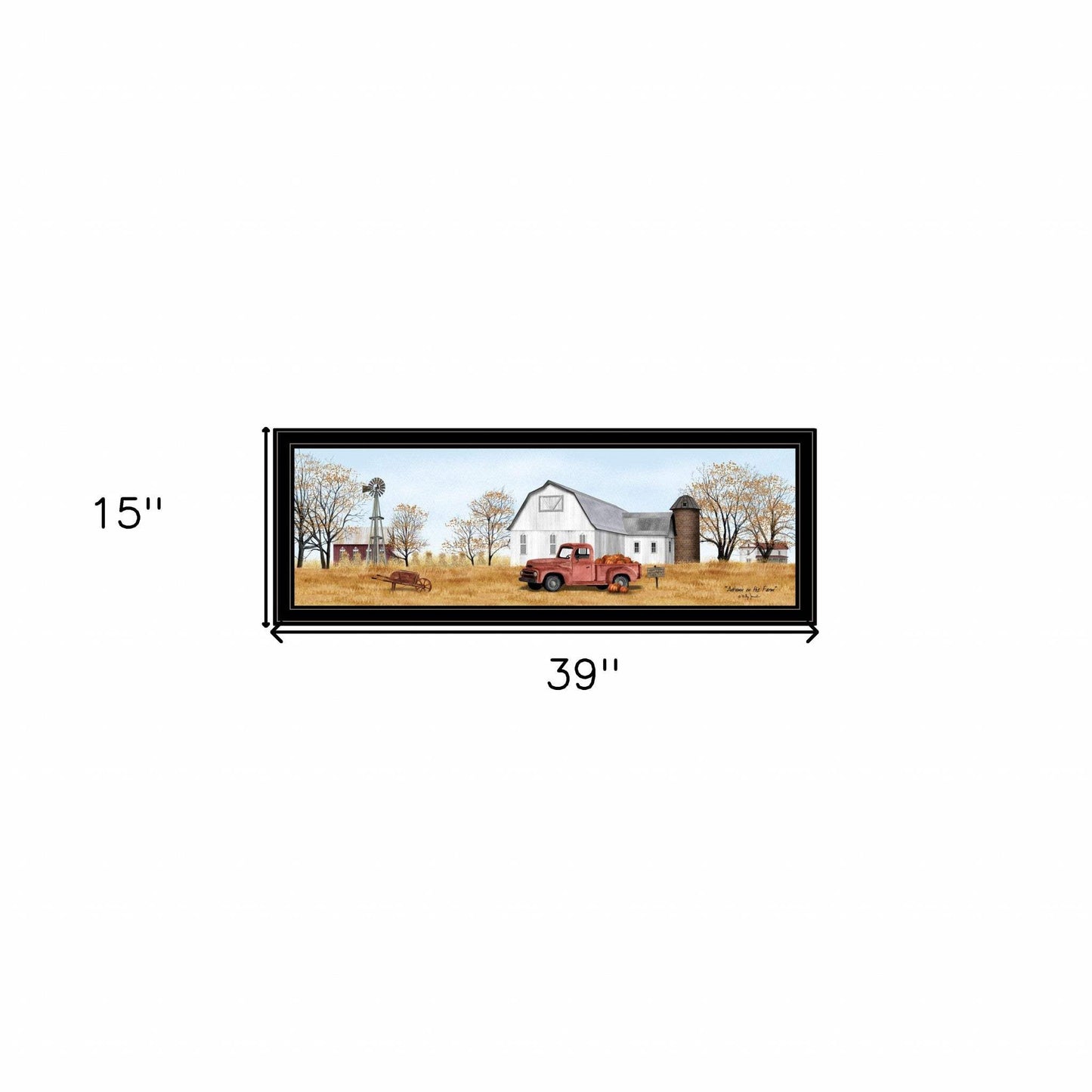 Autumn on Farm 4 Black Framed Print Wall Art - Homeroots - Flyclothing LLC
