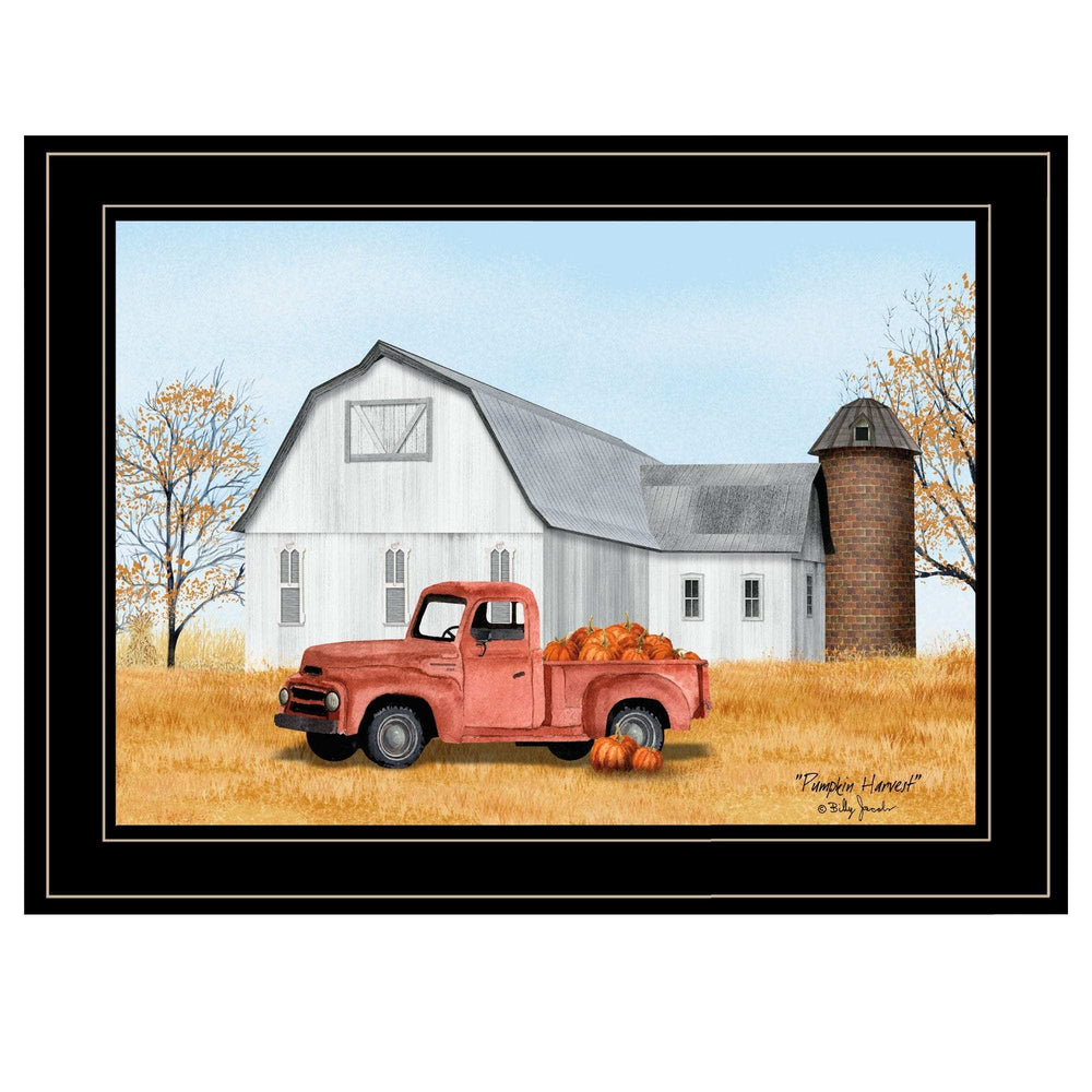 Pumpkin Harvest 2 Black Framed Print Kitchen Wall Art - Homeroots - Flyclothing LLC