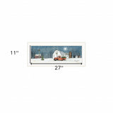 Winter on The Farm 1 White Framed Print Wall Art - Homeroots - Flyclothing LLC