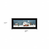 Winter on The Farm 2 Black Framed Print Wall Art - Homeroots - Flyclothing LLC
