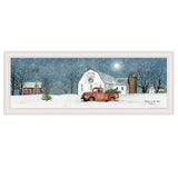 Winter on The Farm 3 White Framed Print Wall Art - Homeroots