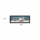 Winter on The Farm 4 Black Framed Print Wall Art - Homeroots