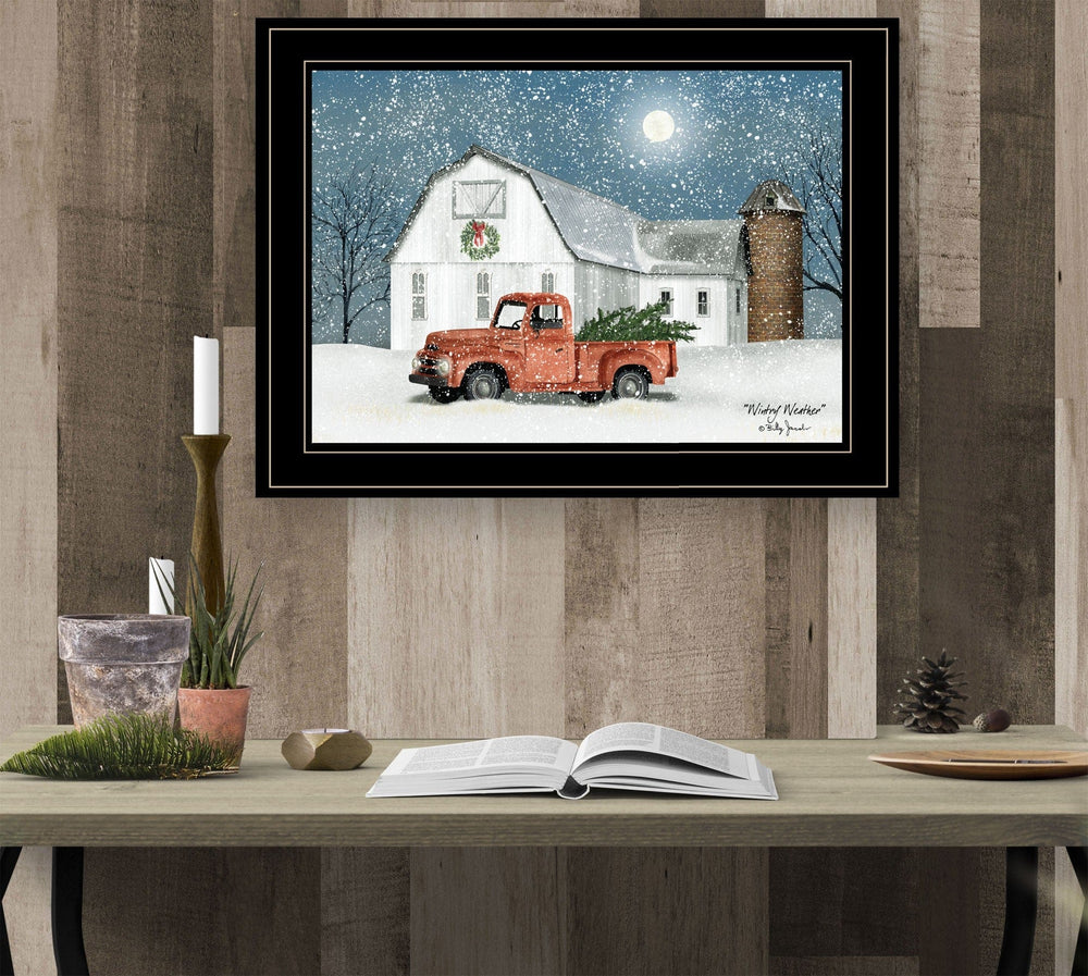 Wintry Weather 3 Black Framed Print Wall Art - Homeroots - Flyclothing LLC