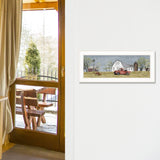 Spring On The Farm 1 White Framed Print Wall Art - Homeroots
