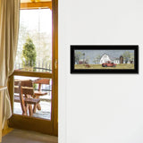 Spring On The Farm 2 Black Framed Print Wall Art - Homeroots