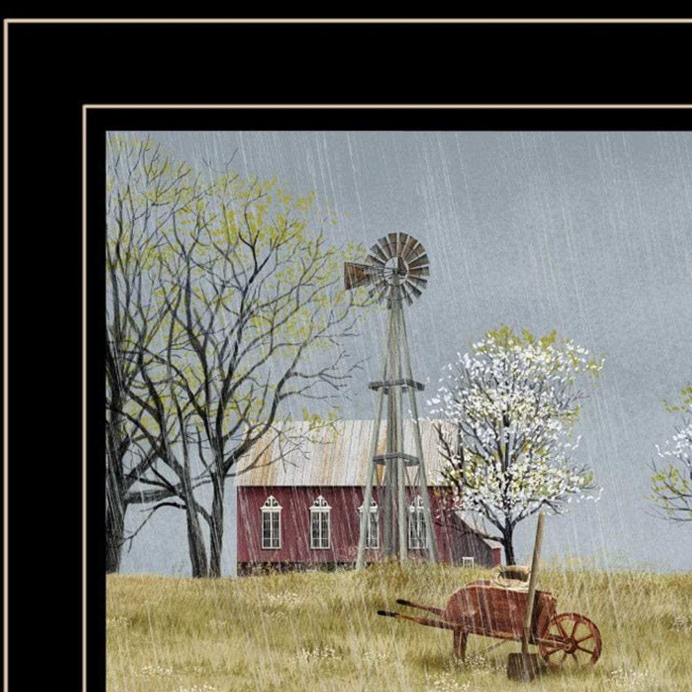 Spring On The Farm 2 Black Framed Print Wall Art - Homeroots - Flyclothing LLC