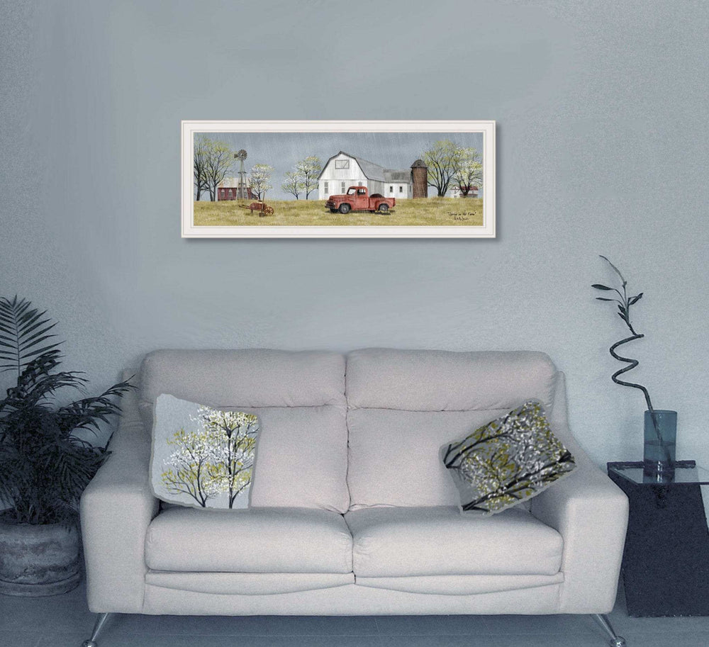 Spring On The Farm 3 White Framed Print Wall Art - Homeroots - Flyclothing LLC