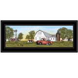 Summer on the Farm 2 Black Framed Print Wall Art - Homeroots - Flyclothing LLC