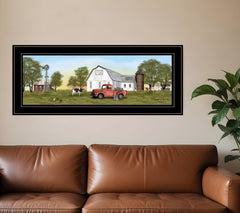 Summer on the Farm 4 Black Framed Print Wall Art
