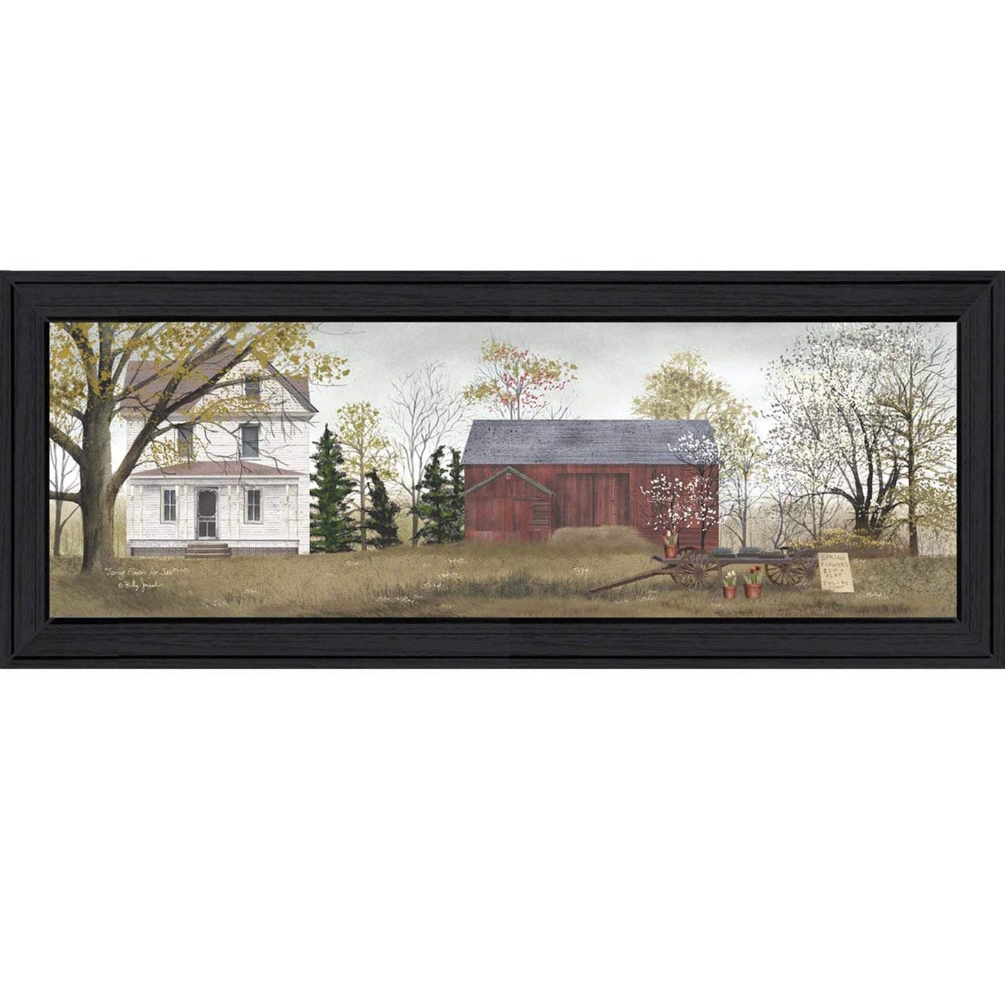 Spring Flowers For Sale 1 Black Framed Print Wall Art - Homeroots - Flyclothing LLC