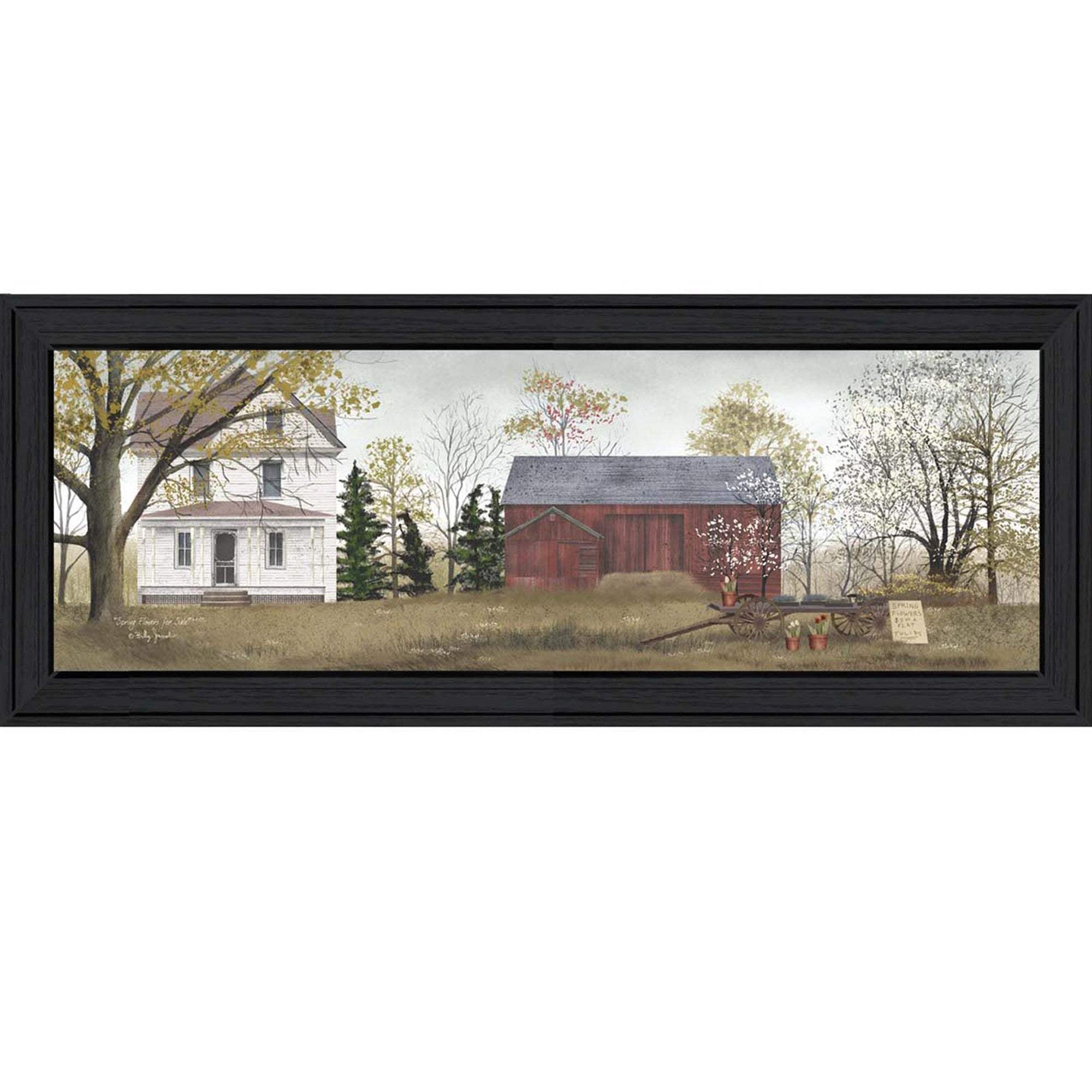 Spring Flowers For Sale 1 Black Framed Print Wall Art - Homeroots - Flyclothing LLC