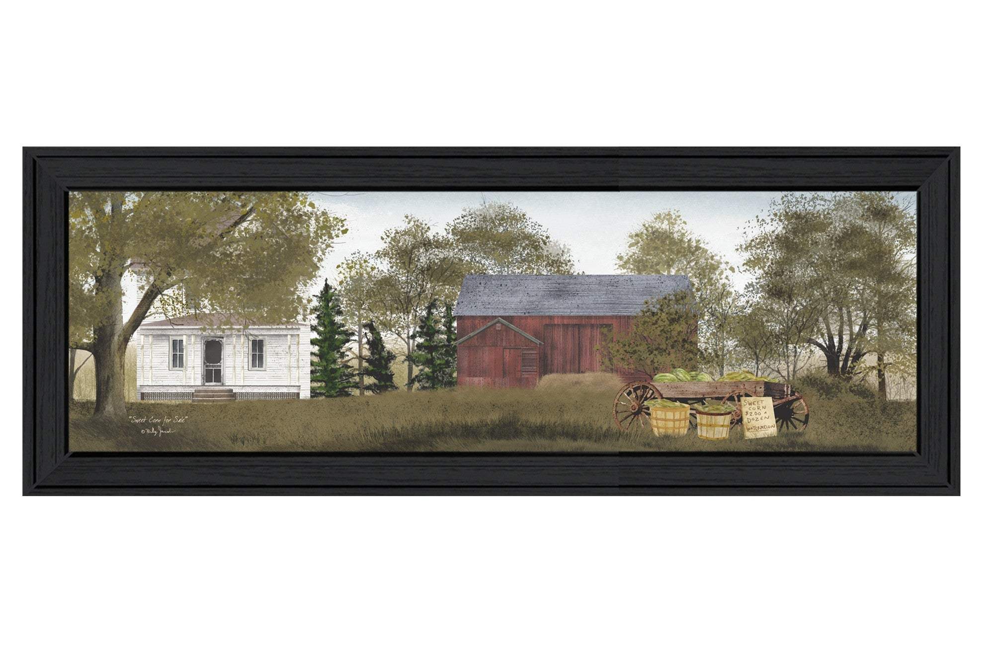 Sweet Corn For Sale 1 Black Framed Print Wall Art - Homeroots - Flyclothing LLC