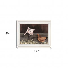 Bacon and Eggs 1 White Framed Print Wall Art - Homeroots