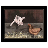Bacon and Eggs 2 Black Framed Print Wall Art - Homeroots
