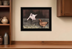 Bacon and Eggs 2 Black Framed Print Wall Art - Homeroots