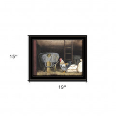 Chicken Feed 2 Black Framed Print Wall Art - Homeroots