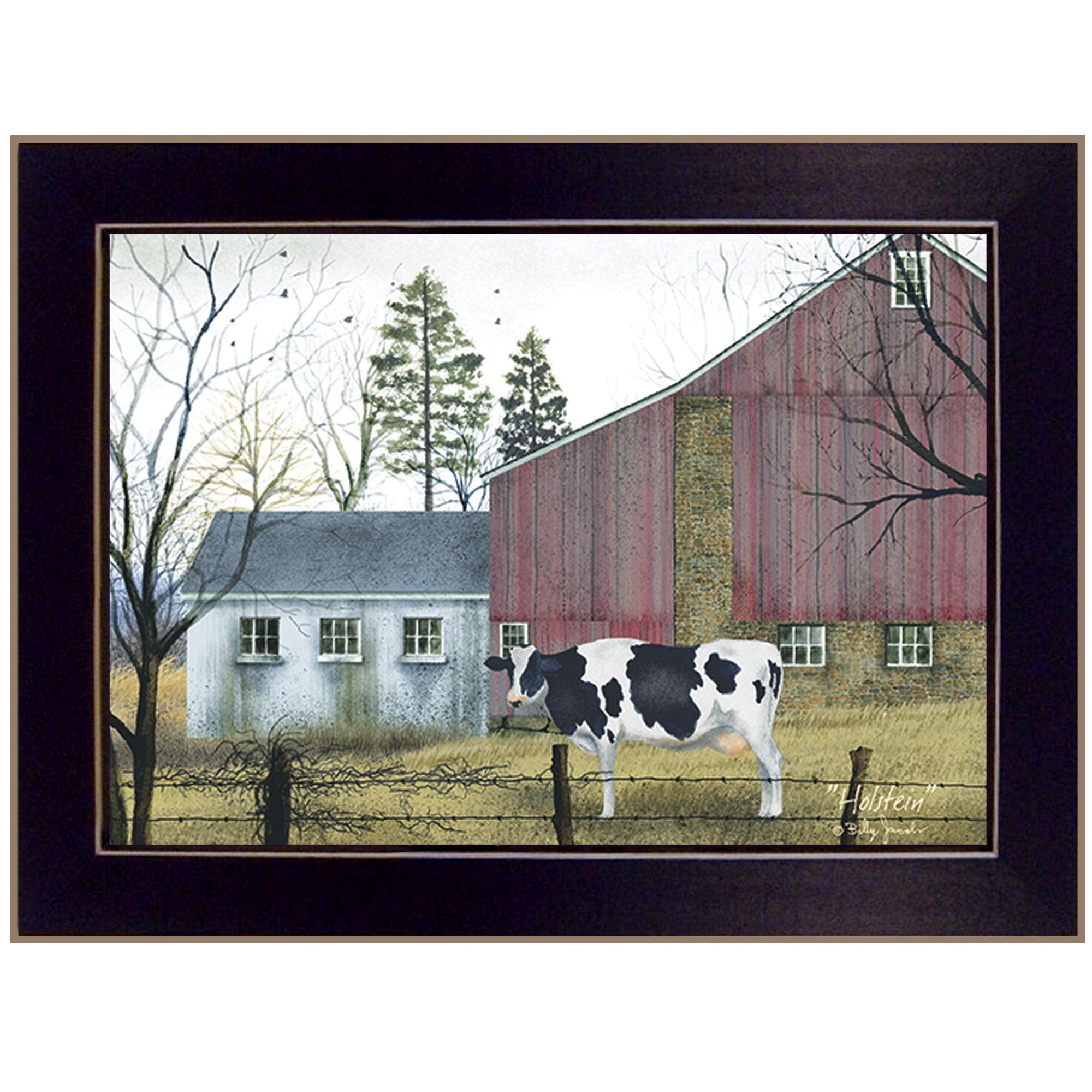Holstein Black Framed Print Wall Art - Homeroots