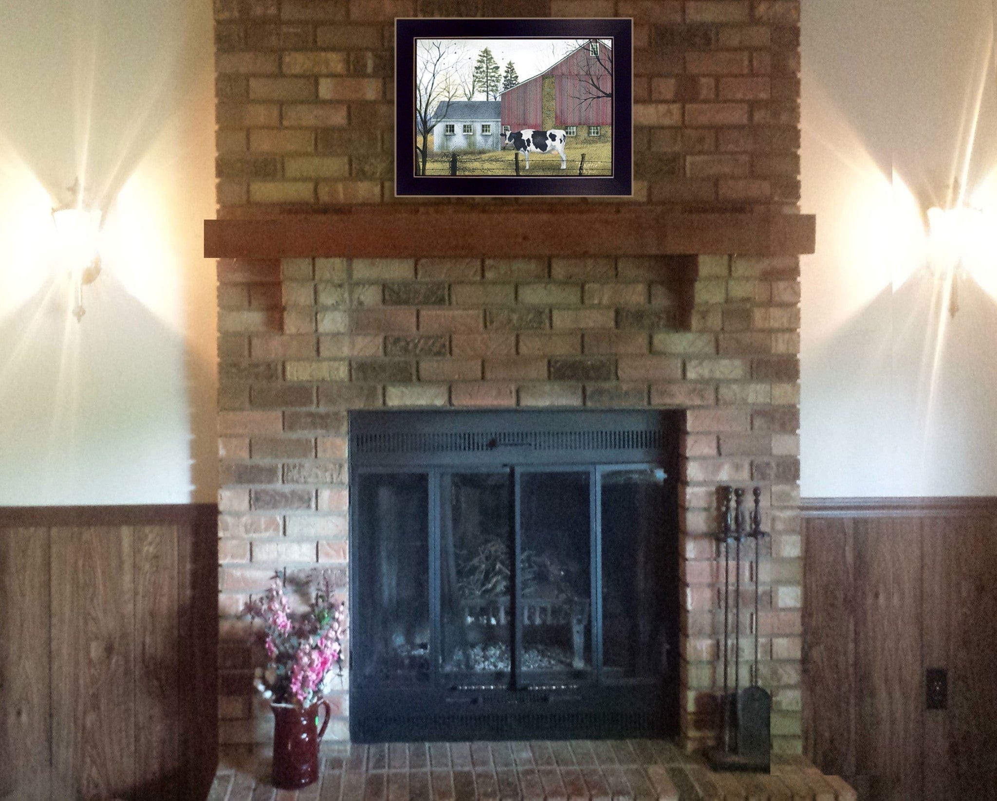 Holstein Black Framed Print Wall Art - Homeroots