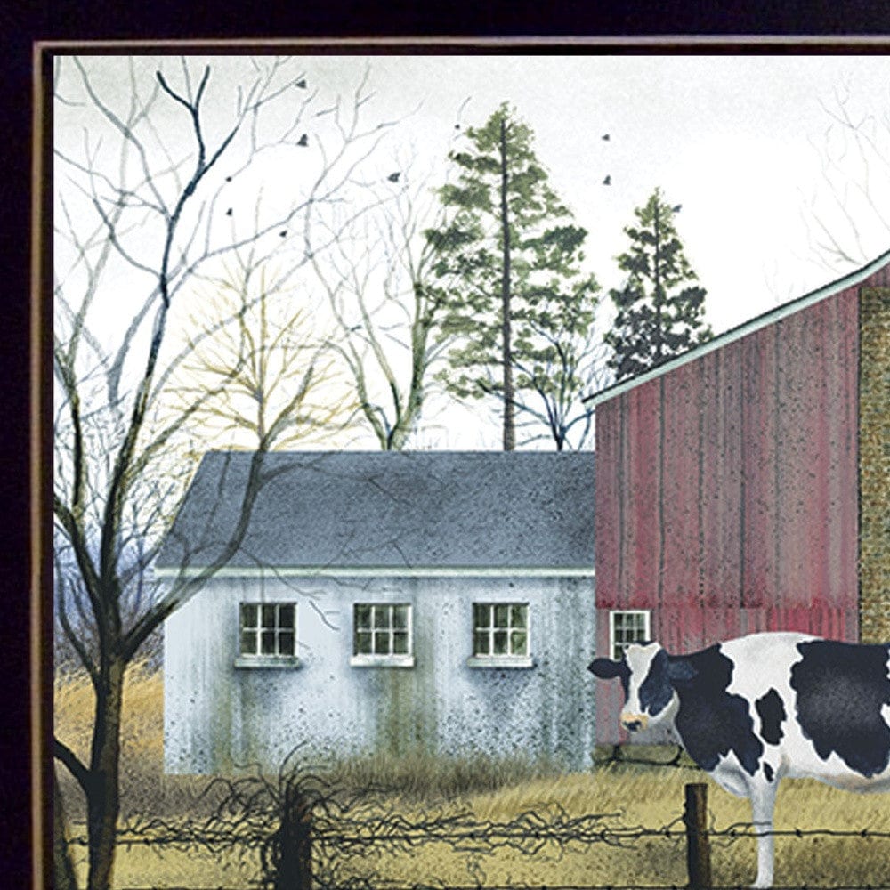 Holstein Black Framed Print Wall Art - Homeroots