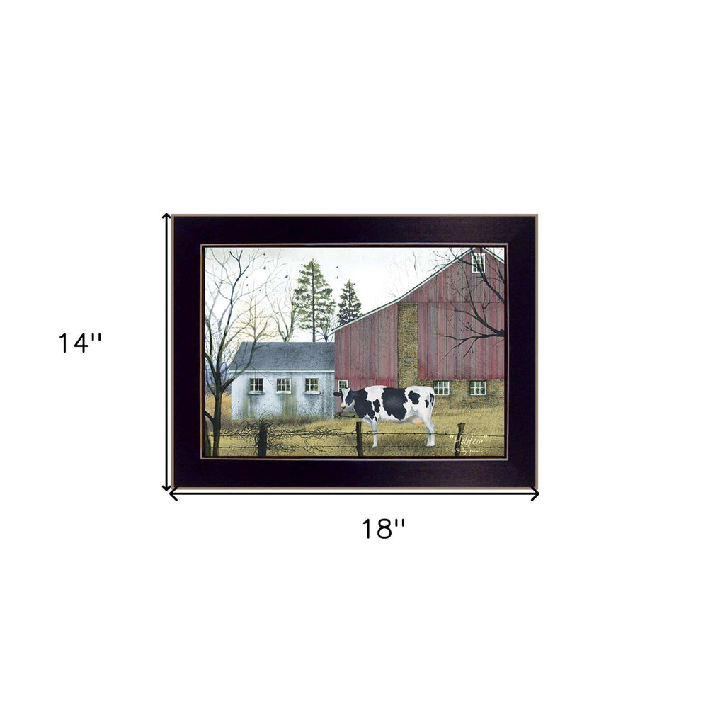 Holstein Black Framed Print Wall Art - Homeroots - Flyclothing LLC