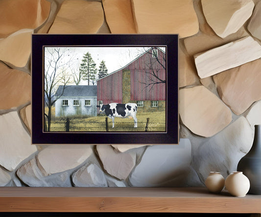 Holstein Black Framed Print Wall Art - Homeroots