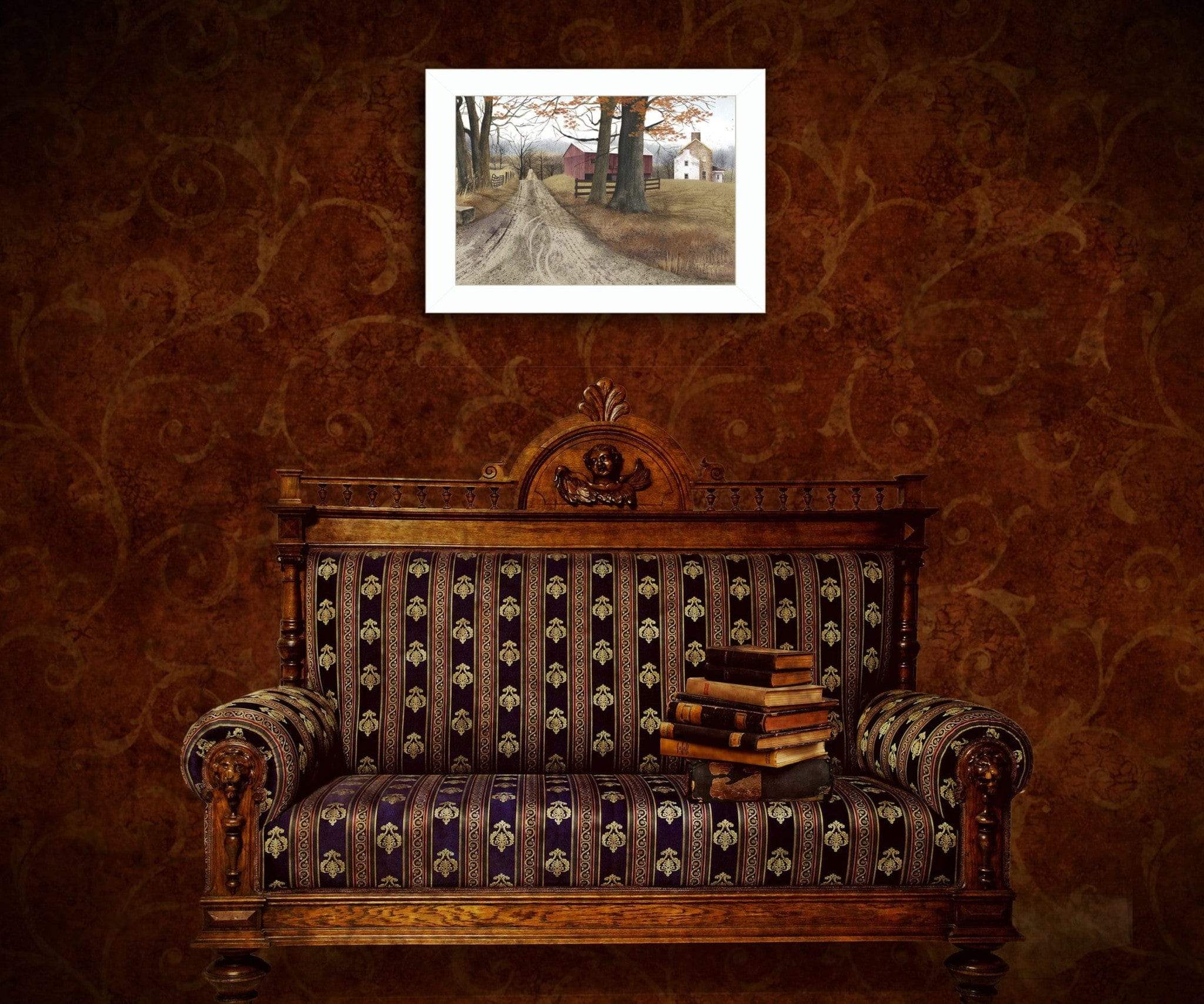 The Road Home 5 White Framed Print Wall Art - Homeroots - Flyclothing LLC