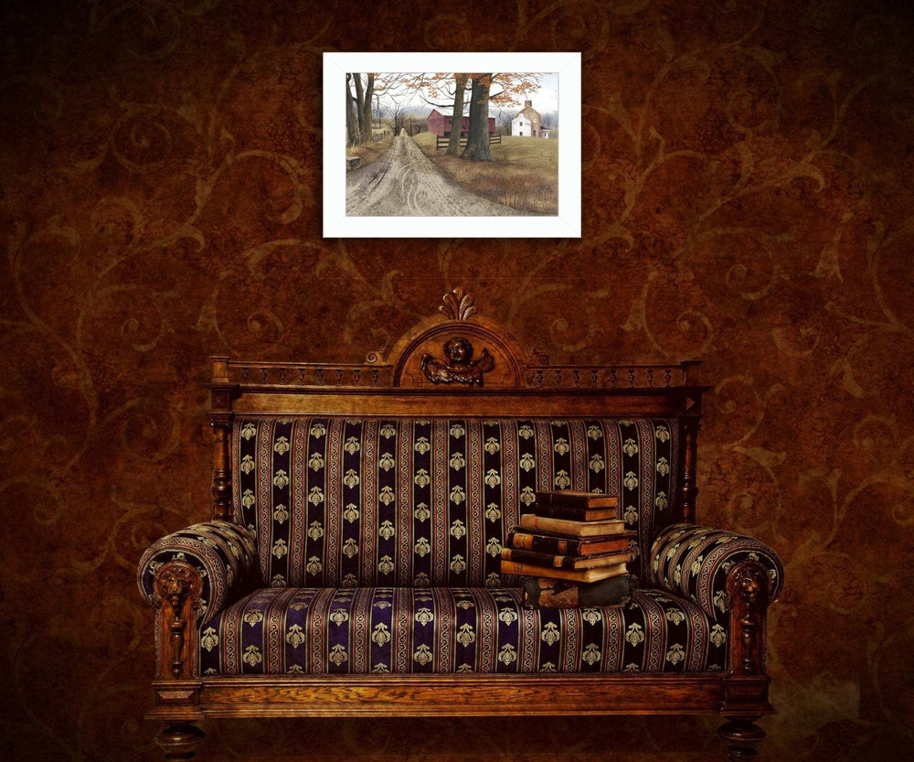 The Road Home 5 White Framed Print Wall Art - Homeroots - Flyclothing LLC