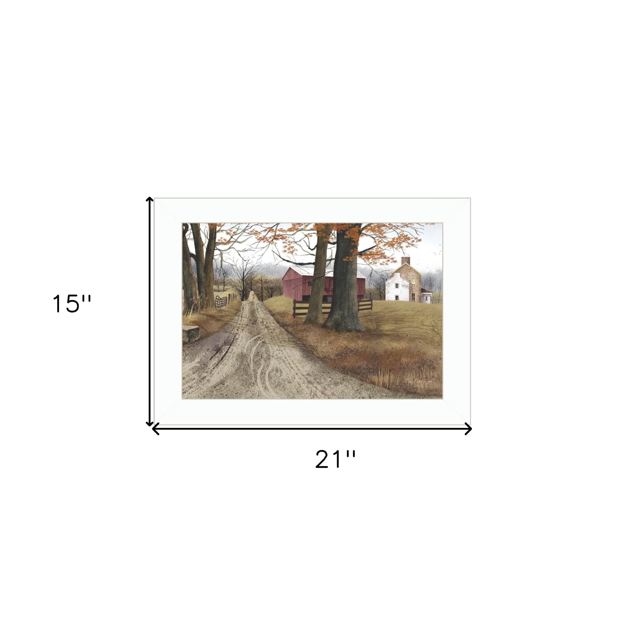 The Road Home 5 White Framed Print Wall Art - Homeroots - Flyclothing LLC