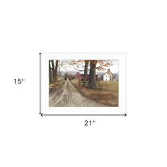 The Road Home 5 White Framed Print Wall Art - Homeroots