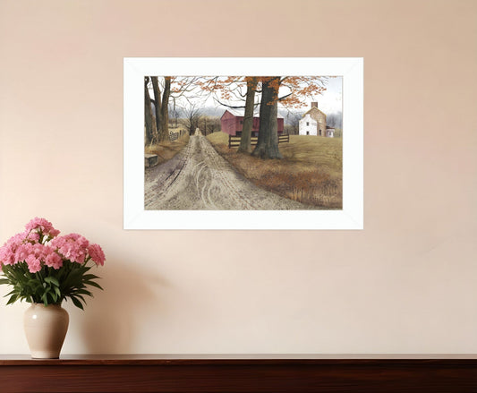 The Road Home 5 White Framed Print Wall Art - Homeroots