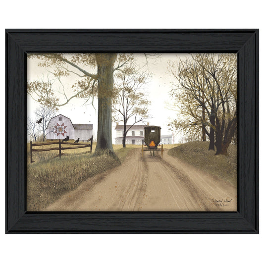 Headin Home 8 Black Framed Print Wall Art - Homeroots