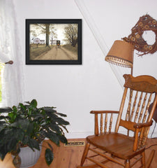 Headin Home 8 Black Framed Print Wall Art - Homeroots