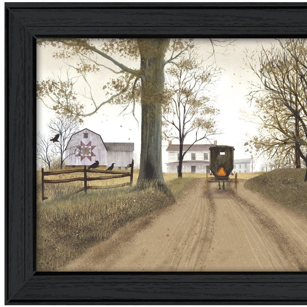 Headin Home 8 Black Framed Print Wall Art - Homeroots